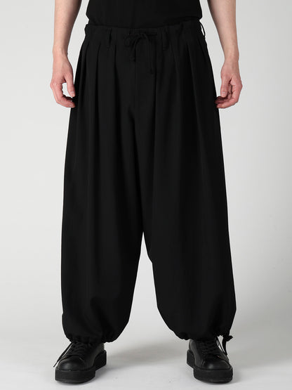 WOOL GABARDINE STANDAED BALLON PANTS
