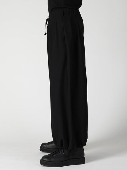 WOOL GABARDINE STANDAED BALLON PANTS