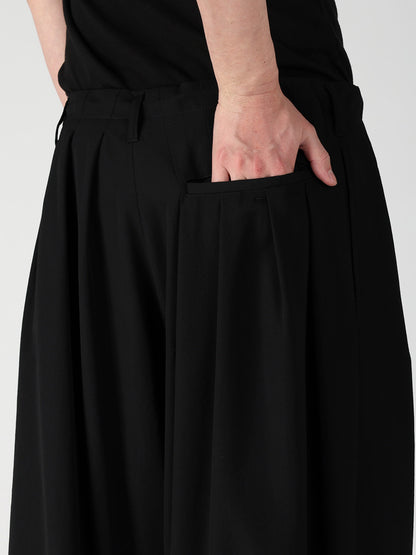 WOOL GABARDINE STANDAED BALLON PANTS