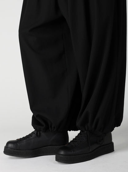 WOOL GABARDINE STANDAED BALLON PANTS
