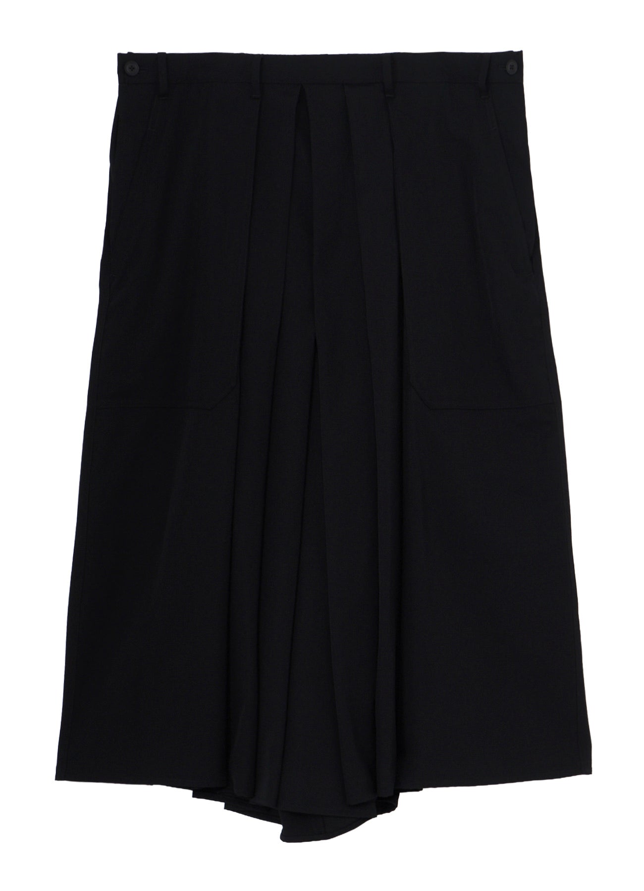 WOOL GABARDINE HAKAMA PANTS