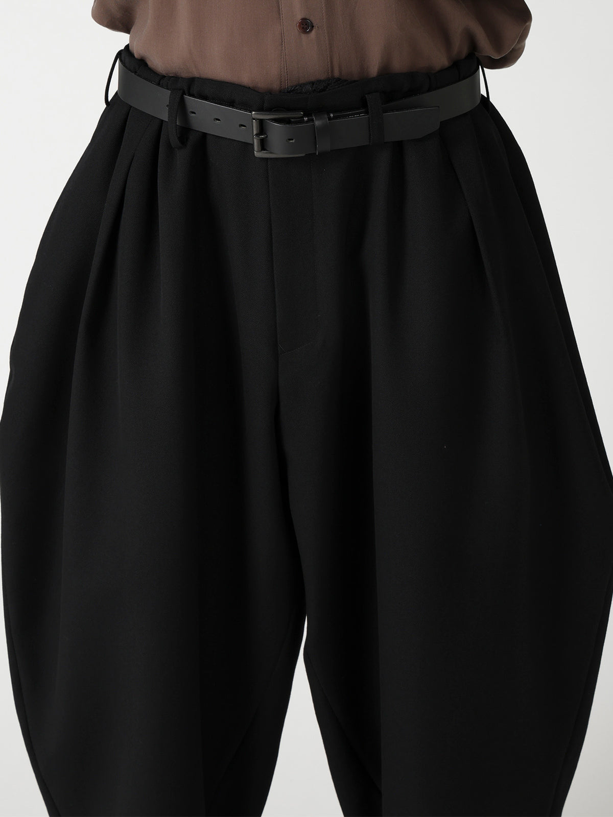 ARMY GABARDINE DRAPE PANTS