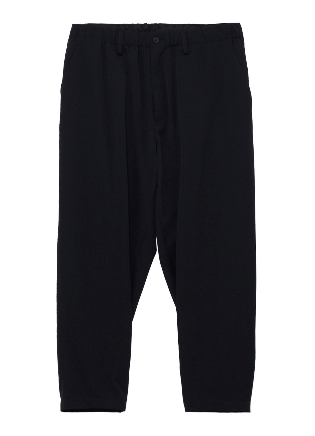 WOOL GABARDINE DOUBLE STITCH ELASTIC PANTS