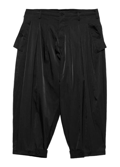 TWILL VINTAGE NY GREEN FLAP WIDE TUCK PANTS