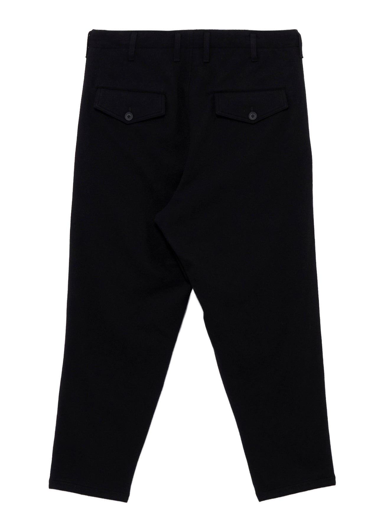 NEEDLE PUNCHED FLANNEL HEM SLIT BUTTON PANTS
