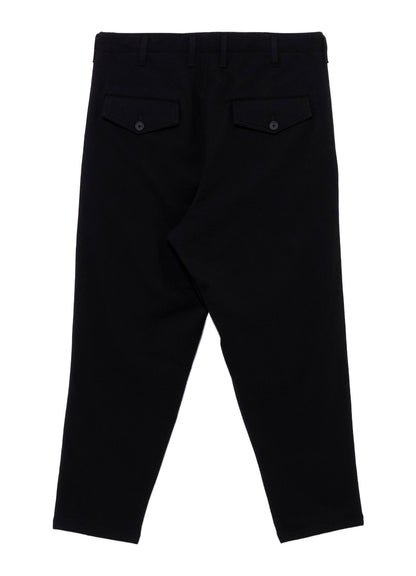 NEEDLE PUNCHED FLANNEL HEM SLIT BUTTON PANTS