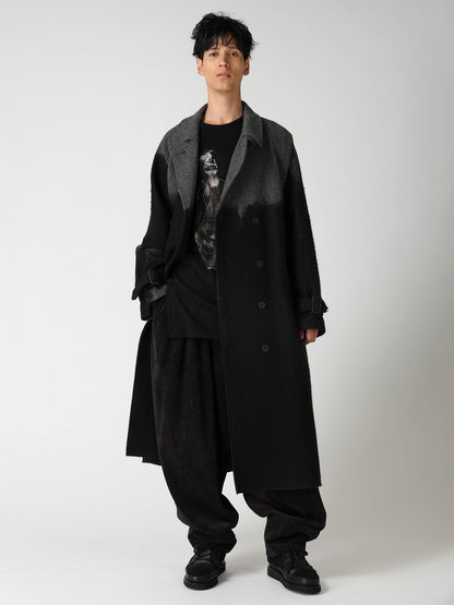 C/RY CORDUROY PIGMENT WASHED 20TUCKS HEM PANTS
