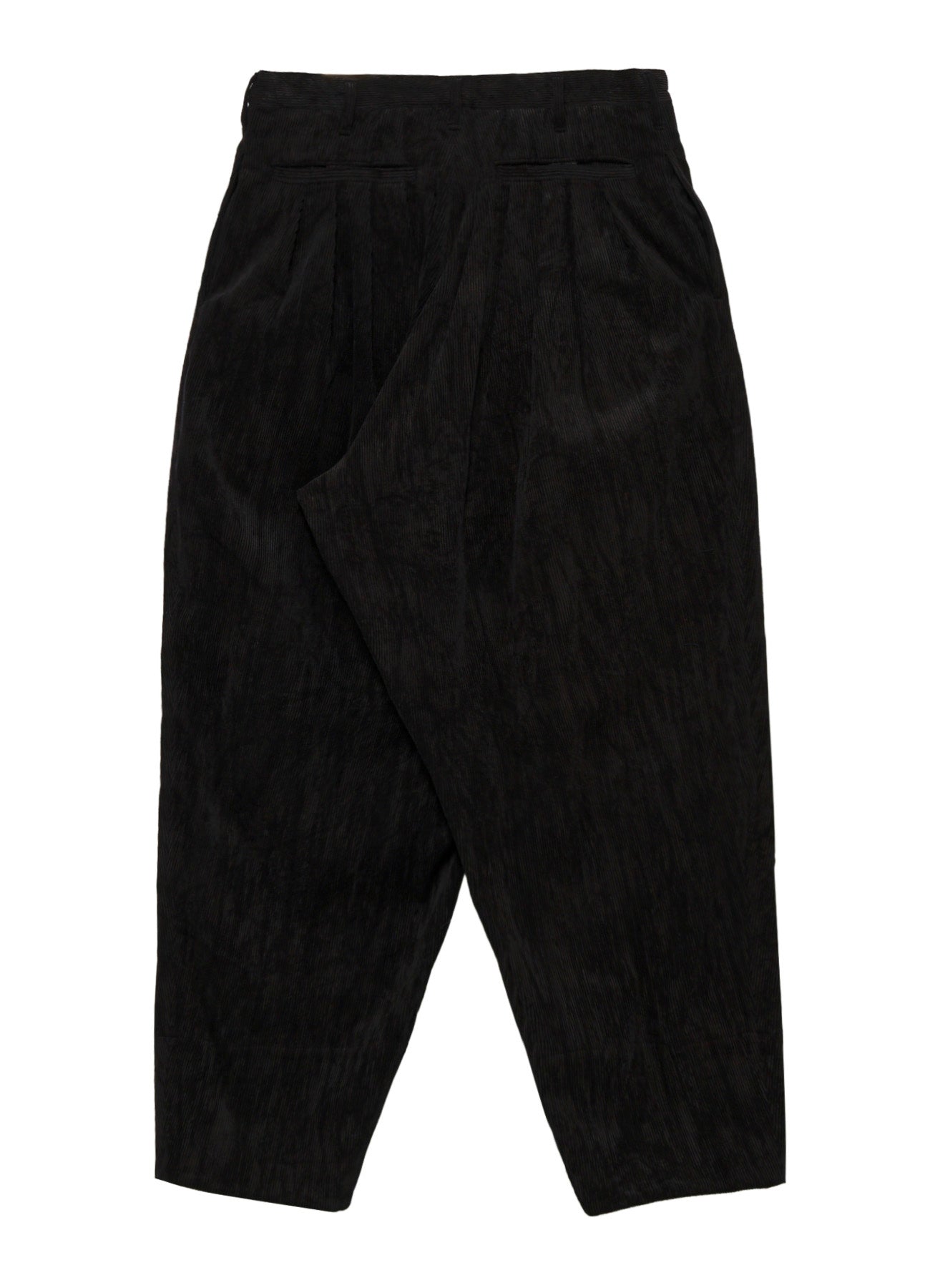 C/RY CORDUROY PIGMENT WASHED 20TUCKS HEM PANTS