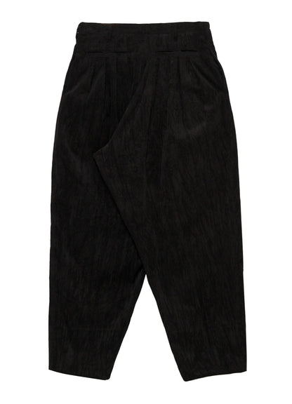 C/RY CORDUROY PIGMENT WASHED 20TUCKS HEM PANTS
