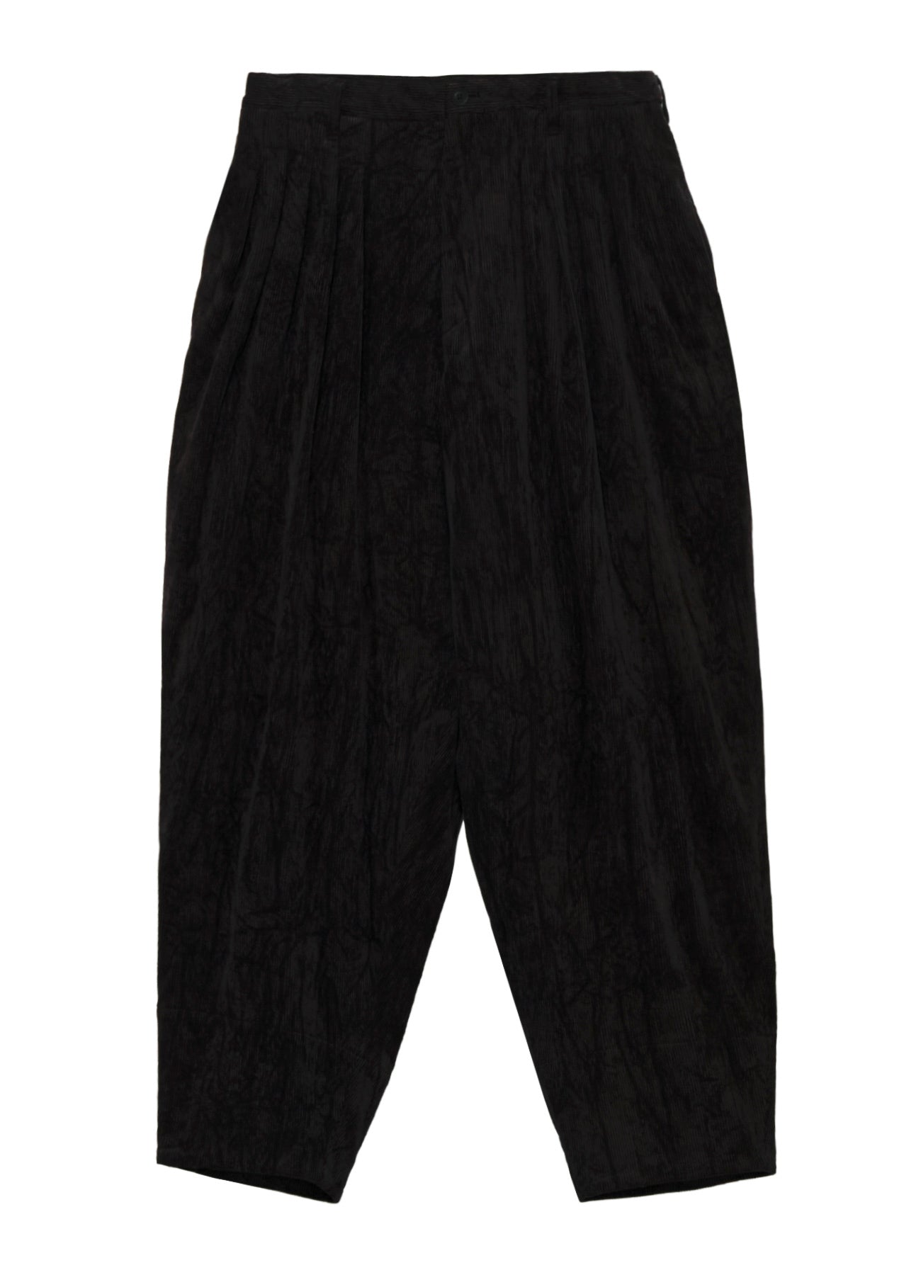 C/RY CORDUROY PIGMENT WASHED 20TUCKS HEM PANTS