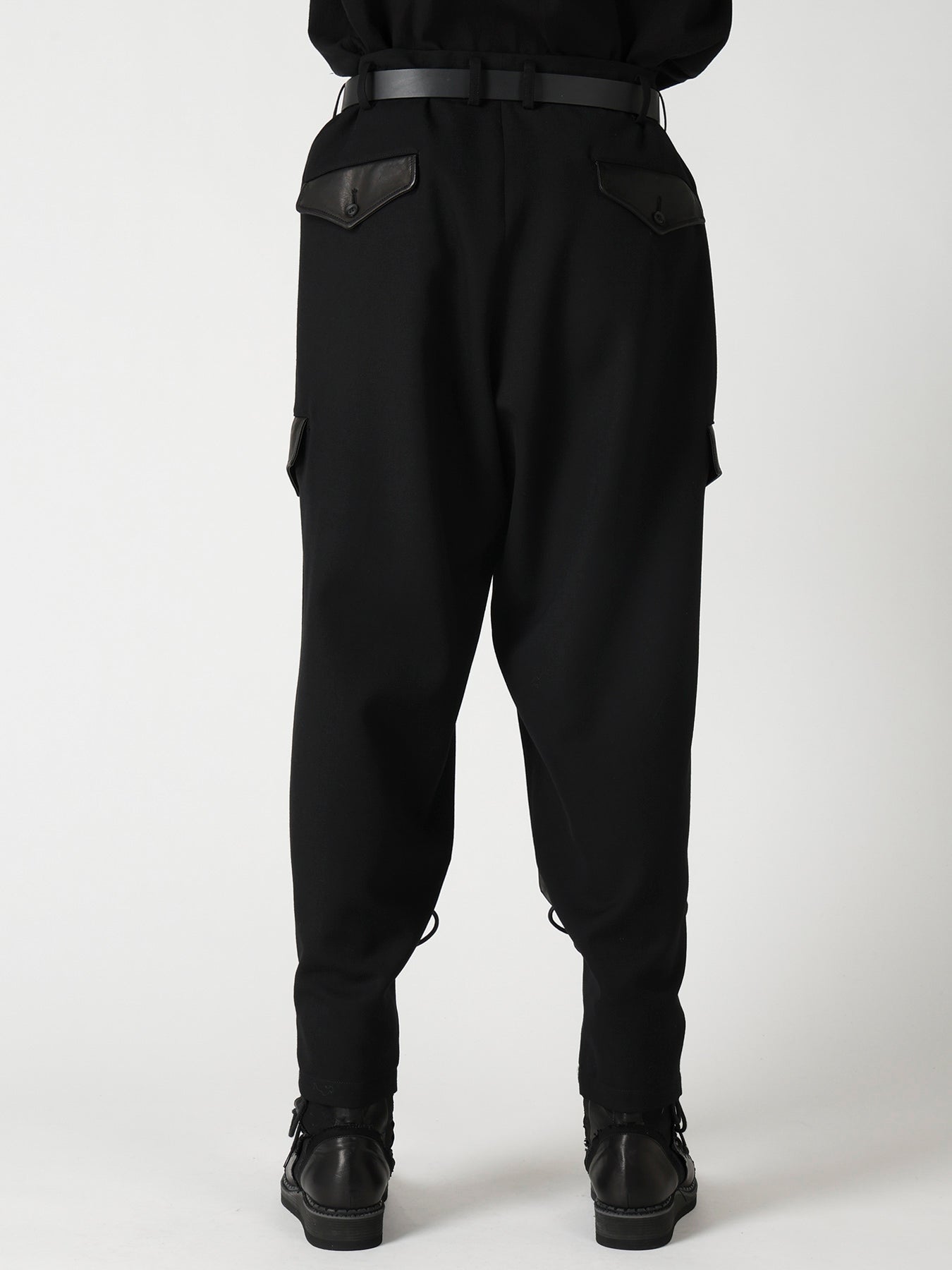 LEATHER ARMY GABARDINE POCKET PANTS – THE SHOP YOHJI YAMAMOTO