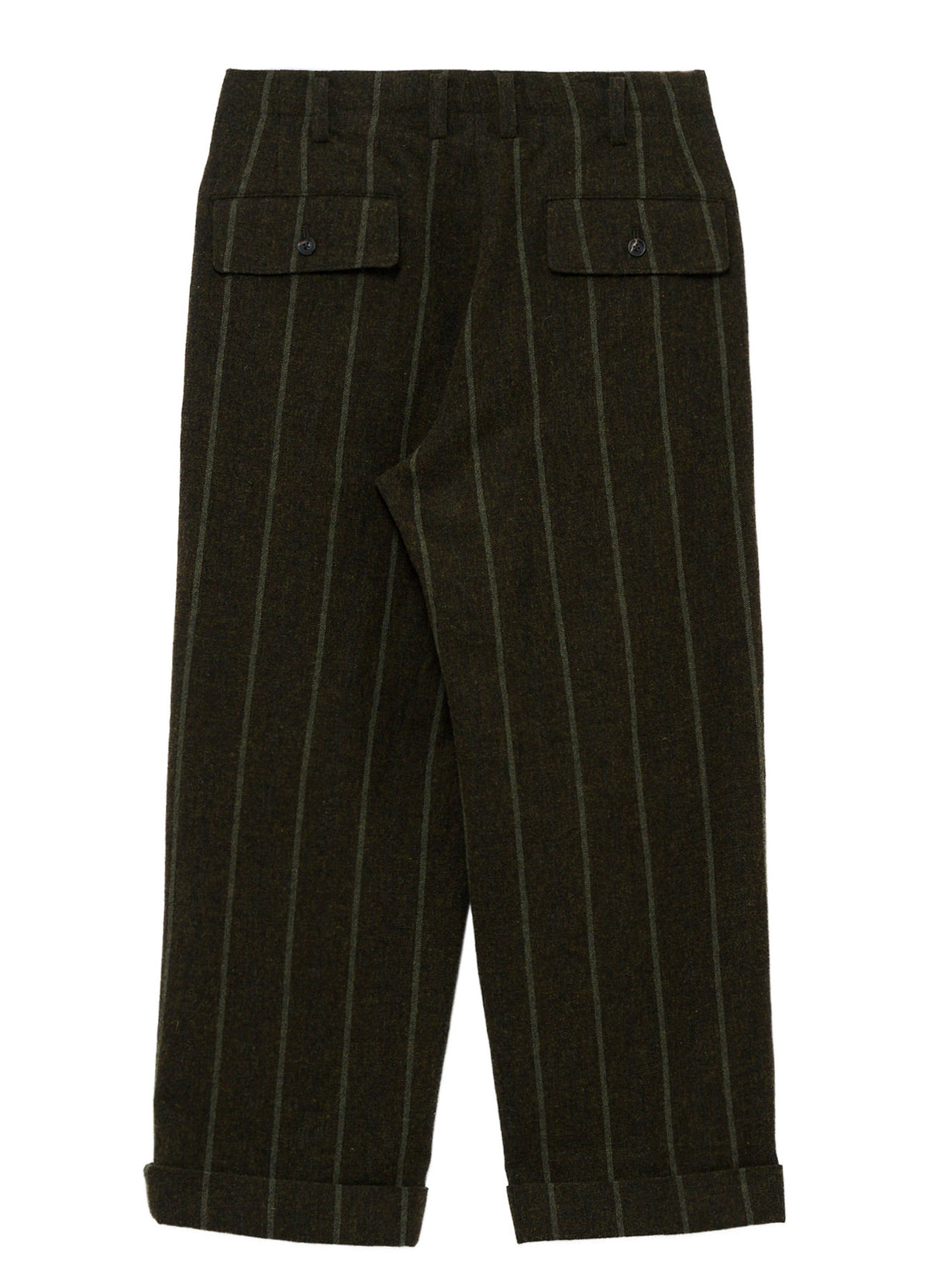 SPUN COLOR STRIPE HEM MACKIN 2 TUCKS PANTS