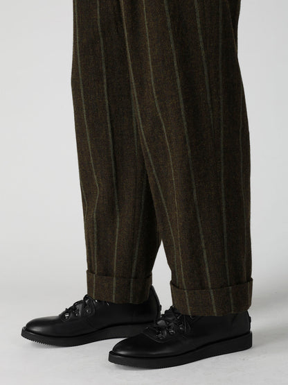 SPUN COLOR STRIPE HEM MACKIN 2 TUCKS PANTS