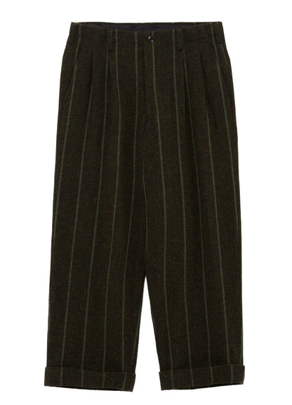 SPUN COLOR STRIPE HEM MACKIN 2 TUCKS PANTS