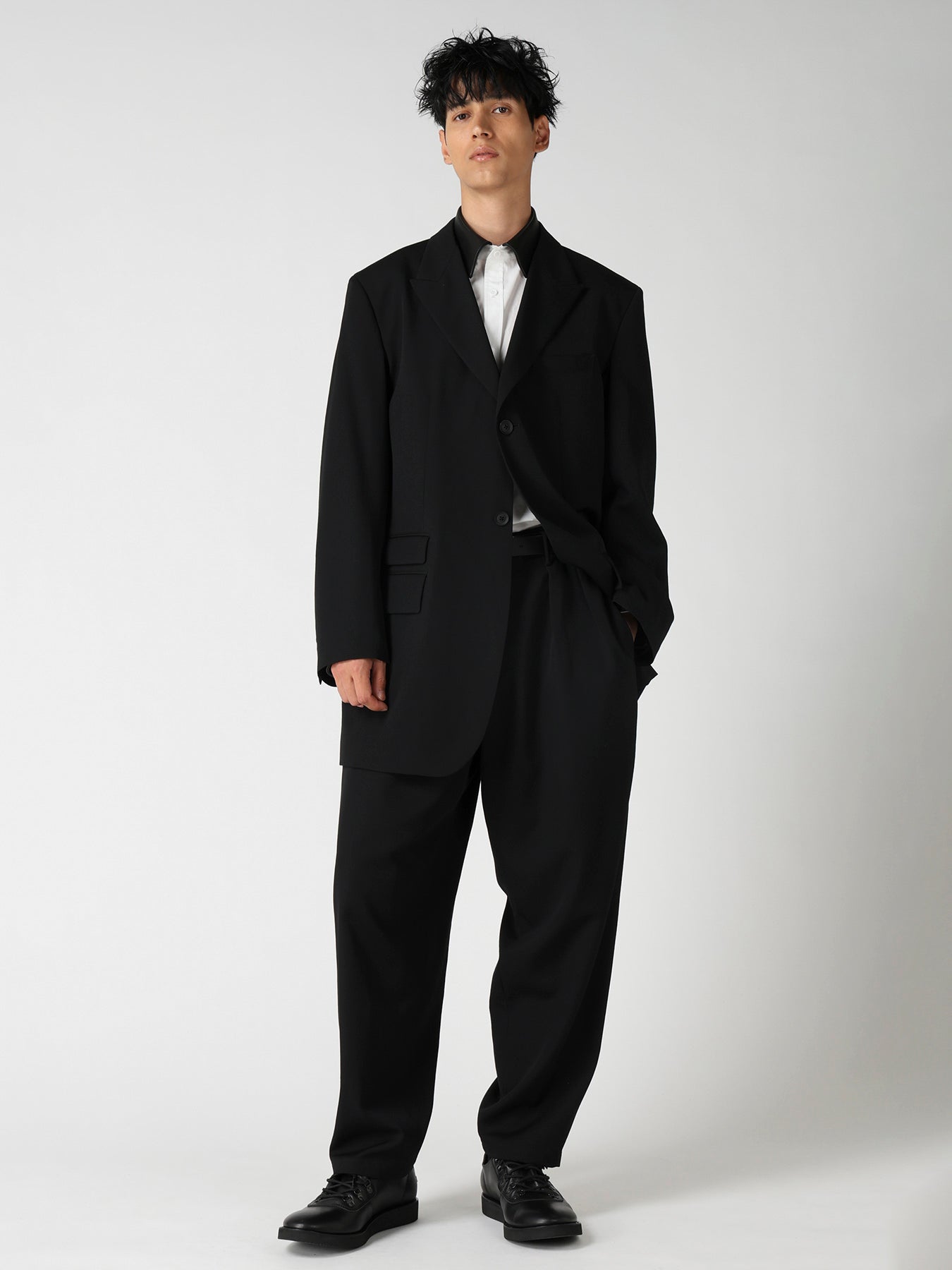 WOOL GABARDINE 2TUCKS SLIM PANTS – THE SHOP YOHJI YAMAMOTO