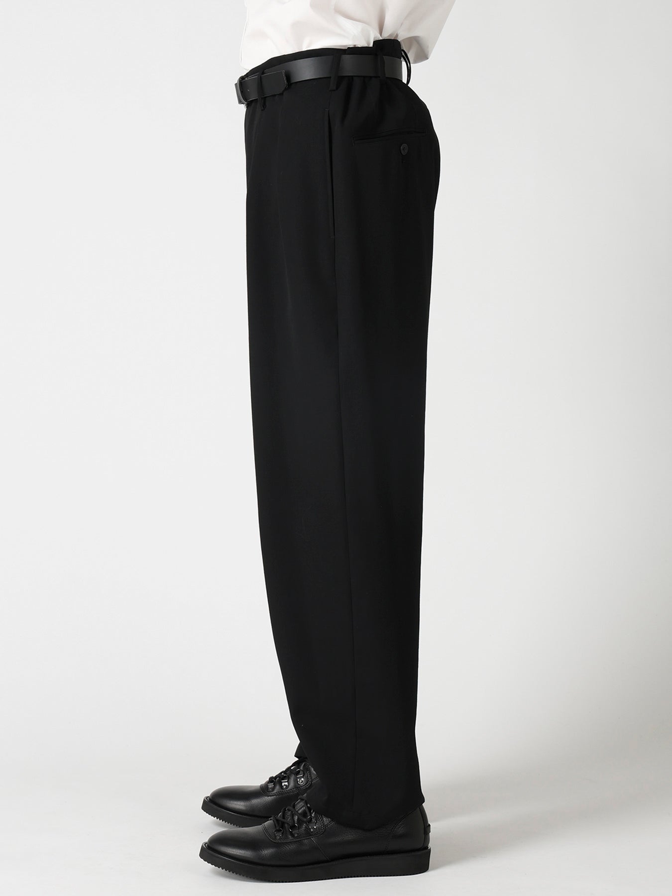 WOOL GABARDINE 2TUCKS SLIM PANTS – THE SHOP YOHJI YAMAMOTO