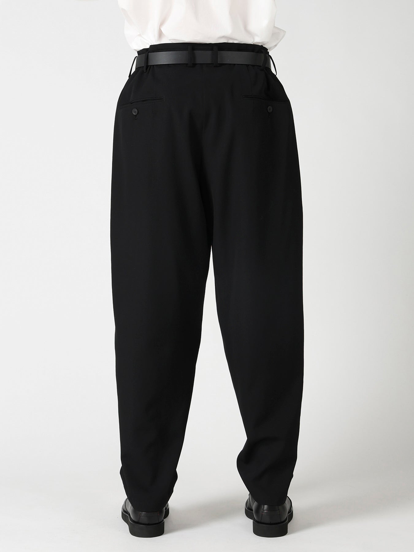 WOOL GABARDINE 2TUCKS SLIM PANTS – THE SHOP YOHJI YAMAMOTO
