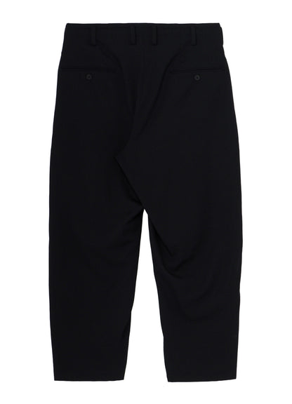 WOOL GABARDINE 2TUCKS SLIM PANTS