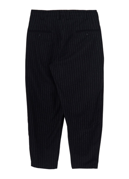 TOP STRIPE FLANNEL 2TUCKS SLIM PANTS