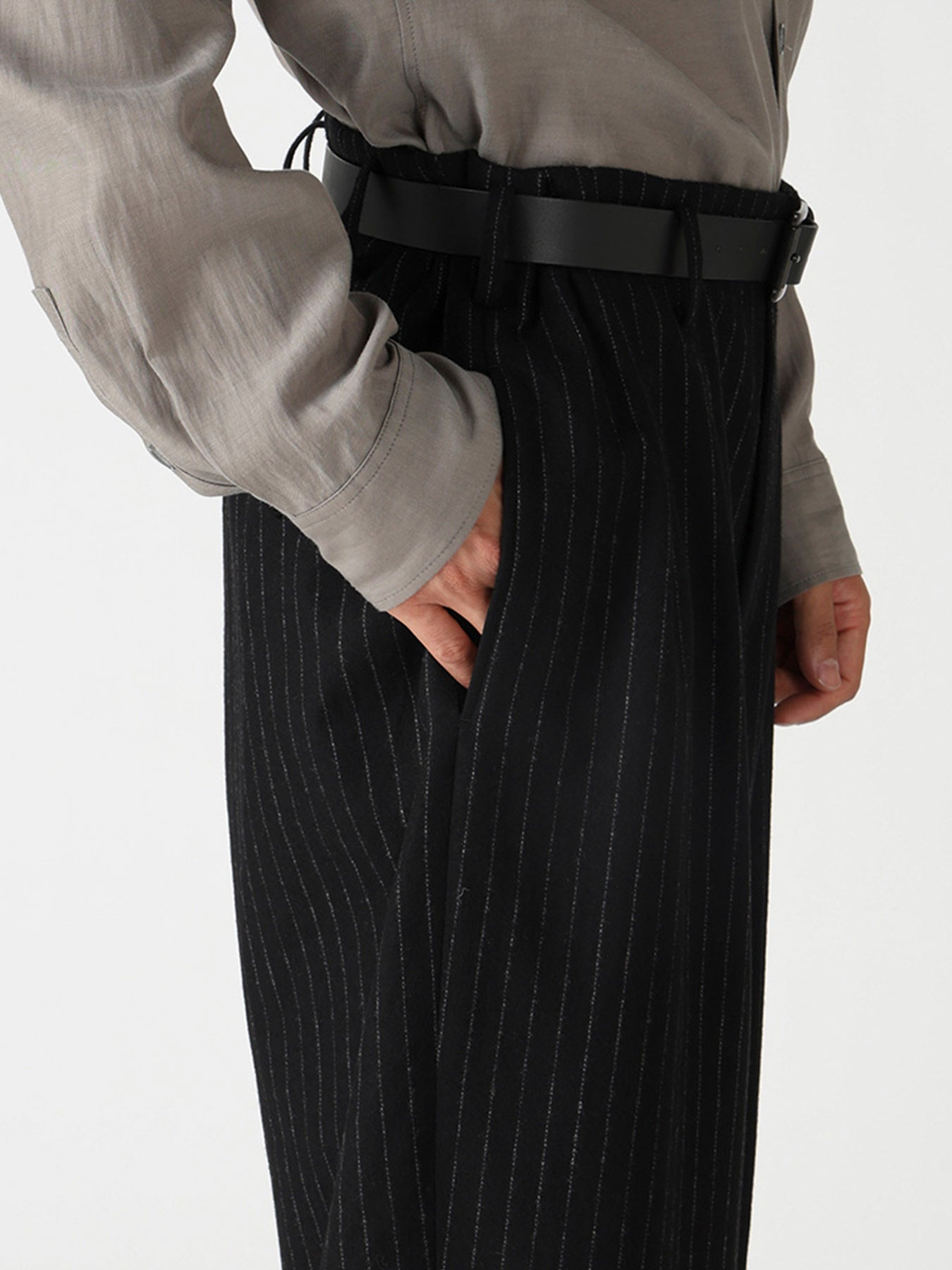 TOP STRIPE FLANNEL 2TUCKS SLIM PANTS – THE SHOP YOHJI YAMAMOTO