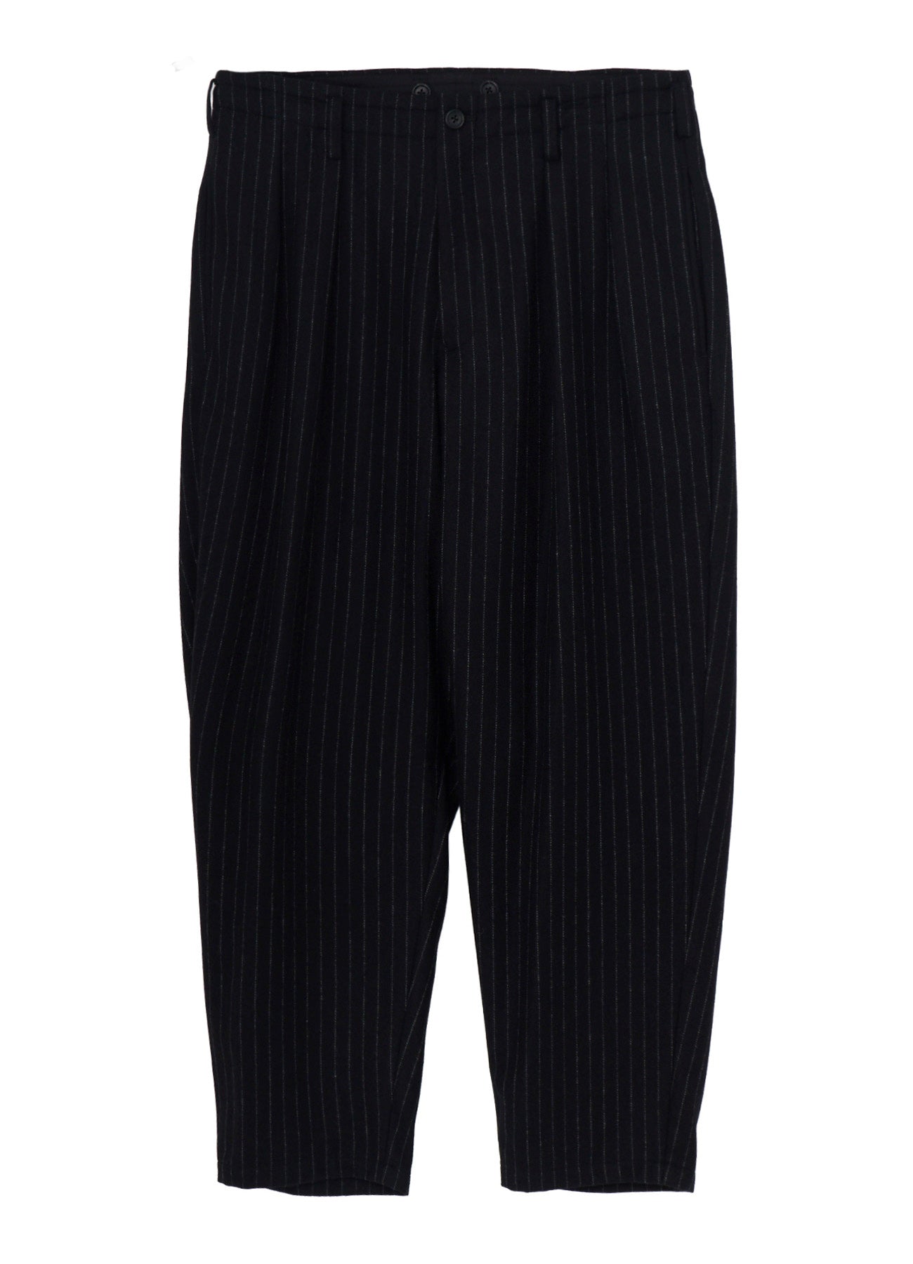 TOP STRIPE FLANNEL 2TUCKS SLIM PANTS