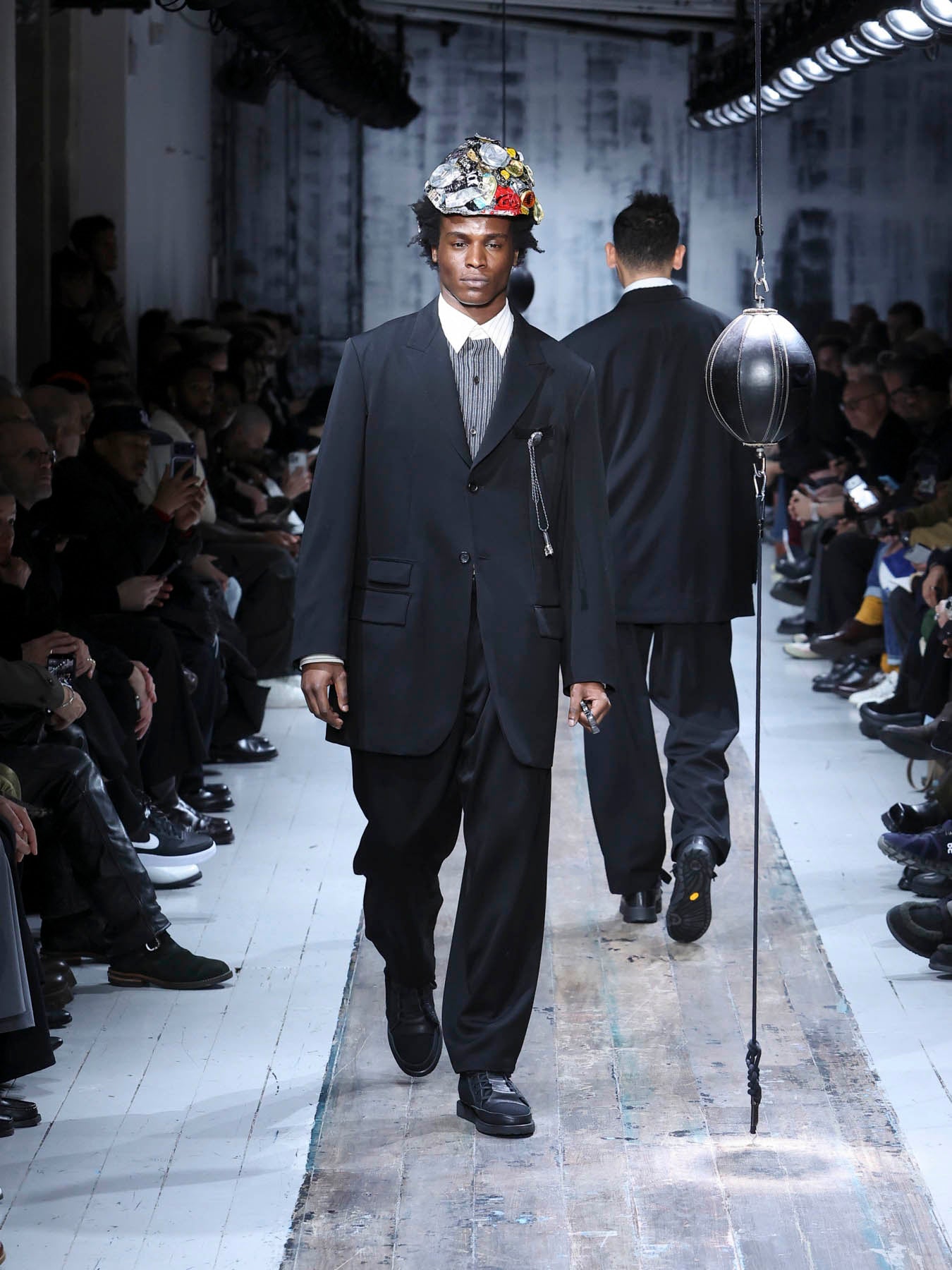 Yohji Yamamoto CDH 2TUCK PANTS （Black） W TUXEDO 2TUCKS SLIM PANTS – THE SHOP YOHJI YAMAMOTO