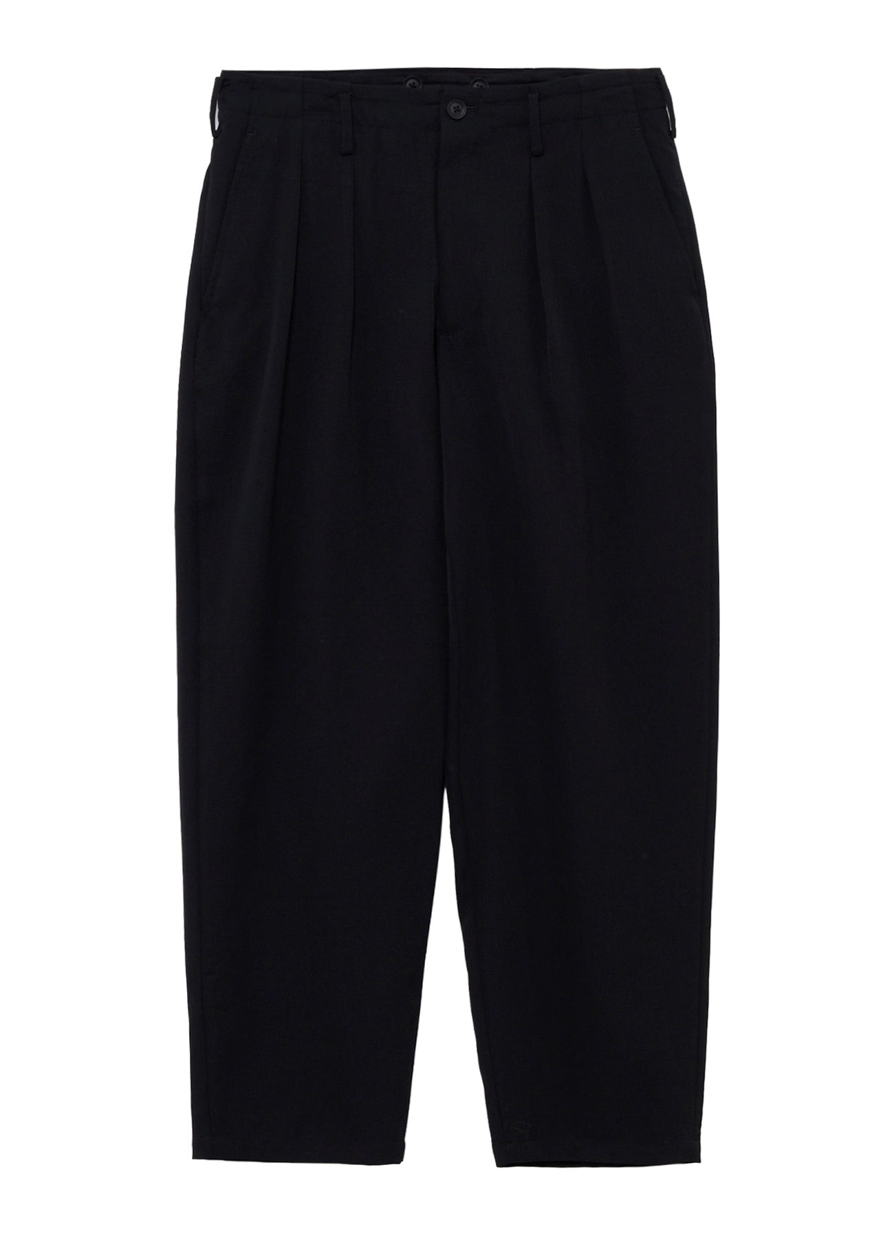 WOOL GABARDINE 2TUCKS SUIT PANTS