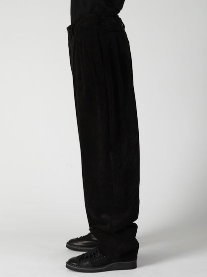 C/RY CORDUROY PIGMENT WASH STACKED HEM PANTS