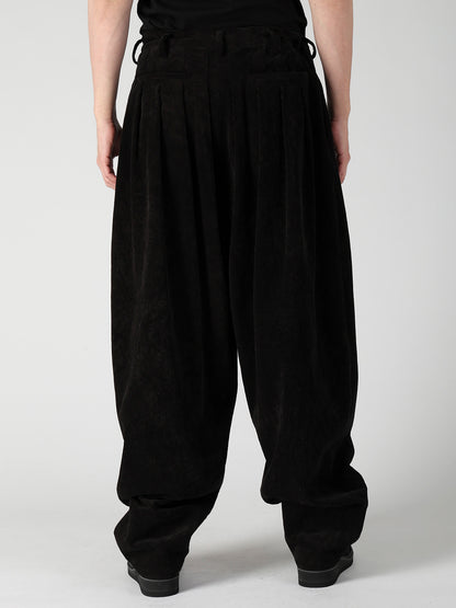 C/RY CORDUROY PIGMENT WASH STACKED HEM PANTS