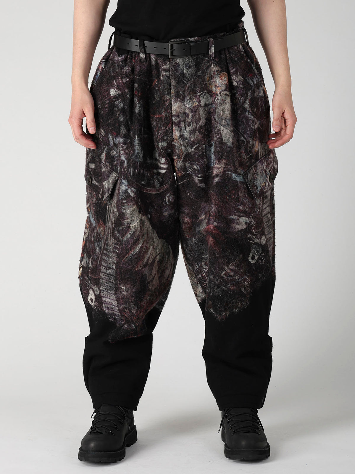 VIYELLA W SCREW HEM BELT PT CARGO PANTS