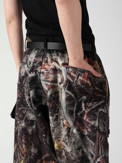 VIYELLA W SCREW HEM BELT PT CARGO PANTS