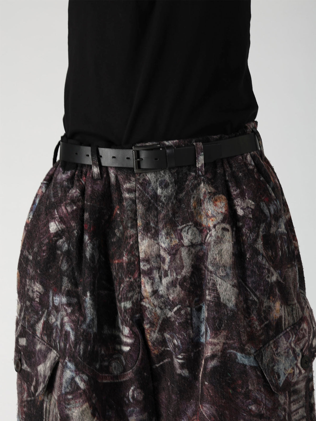 VIYELLA W SCREW HEM BELT PT CARGO PANTS