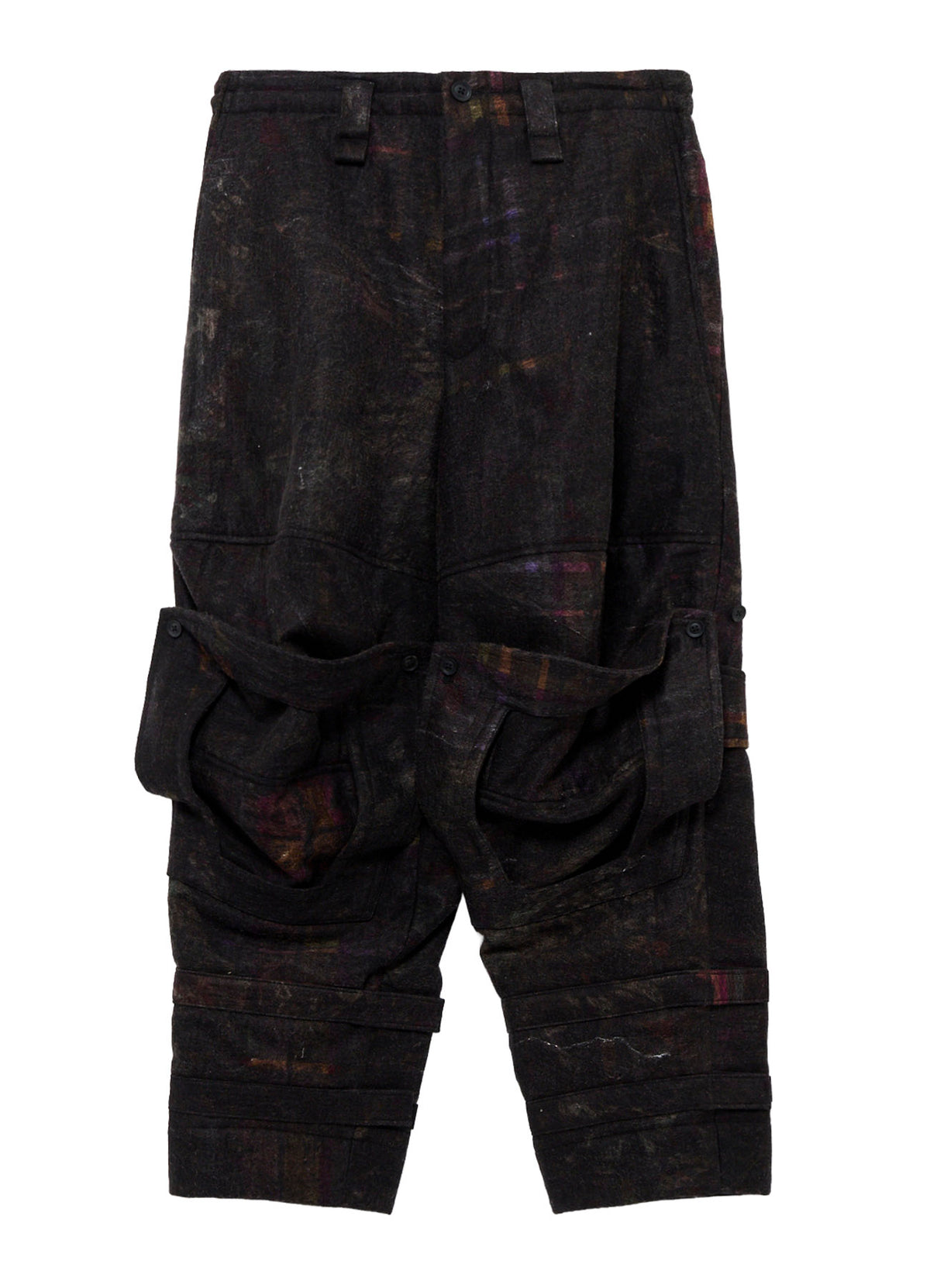 VIYELLA W PLAID PRINT KNEE WORK PANTS