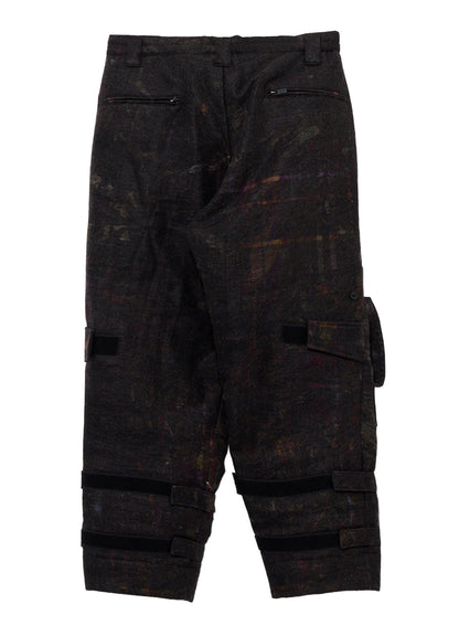 VIYELLA W PLAID PRINT KNEE WORK PANTS