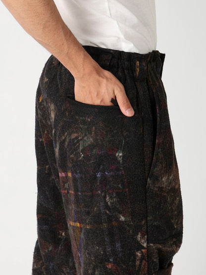 VIYELLA W PLAID PRINT KNEE WORK PANTS