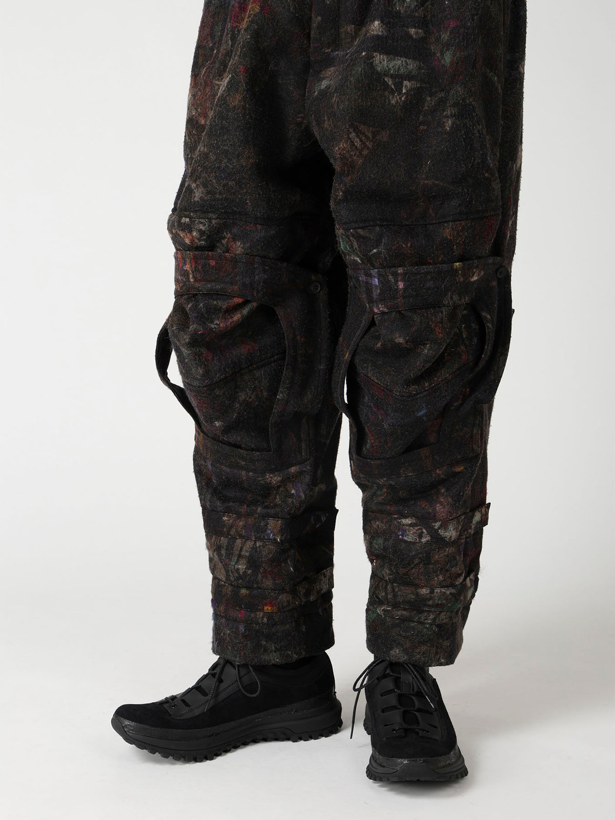 VIYELLA W PLAID PRINT KNEE WORK PANTS