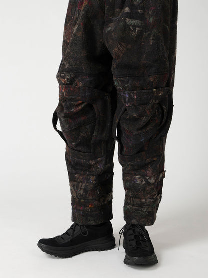 VIYELLA W PLAID PRINT KNEE WORK PANTS
