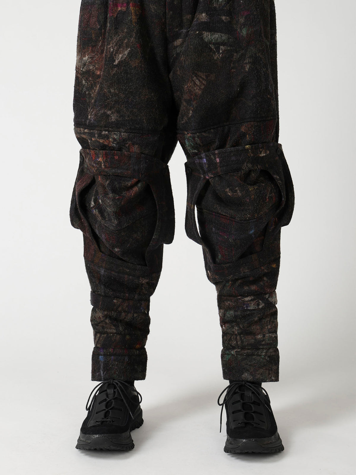 VIYELLA W PLAID PRINT KNEE WORK PANTS