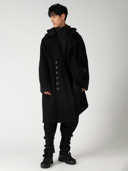 WOOL GABARDINE KNEE PANEL WORK PANTS
