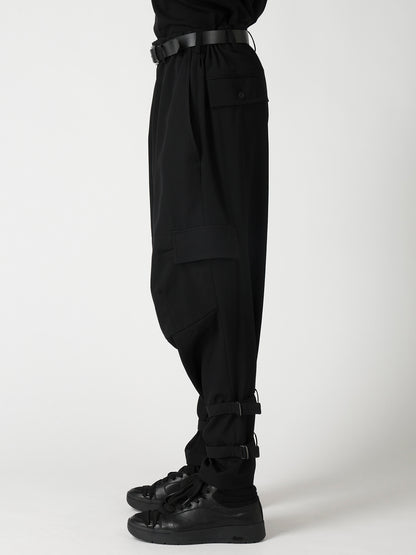 WOOL GABARDINE KNEE PANEL WORK PANTS