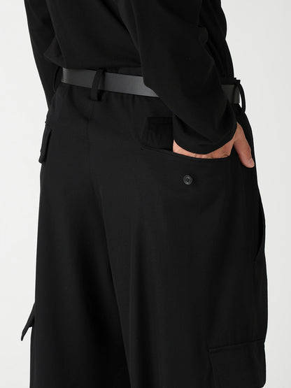 WOOL GABARDINE KNEE PANEL WORK PANTS