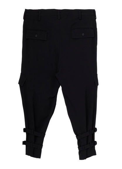 WOOL GABARDINE KNEE PANEL WORK PANTS