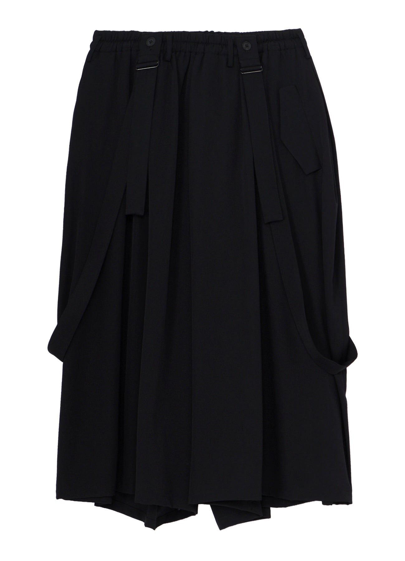 WOOL GABARDINE TWIST PANTS