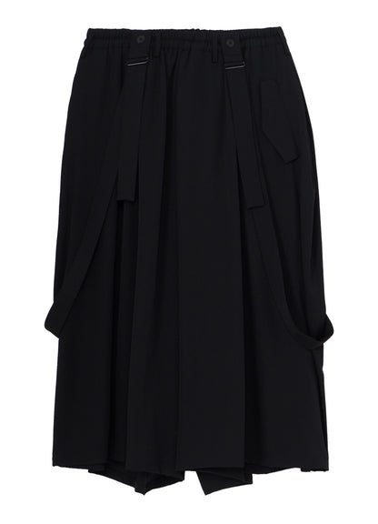 WOOL GABARDINE TWIST PANTS