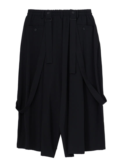 WOOL GABARDINE TWIST PANTS