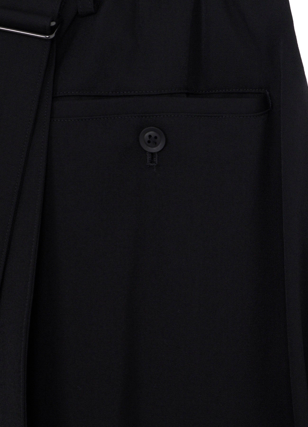 WOOL GABARDINE TWIST PANTS