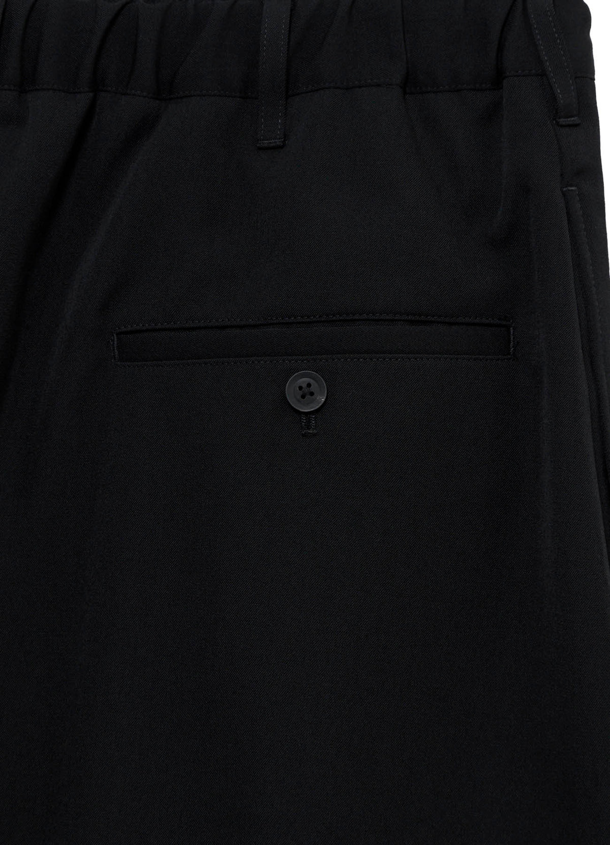 WOOL GABARDINE WRAP PANTS