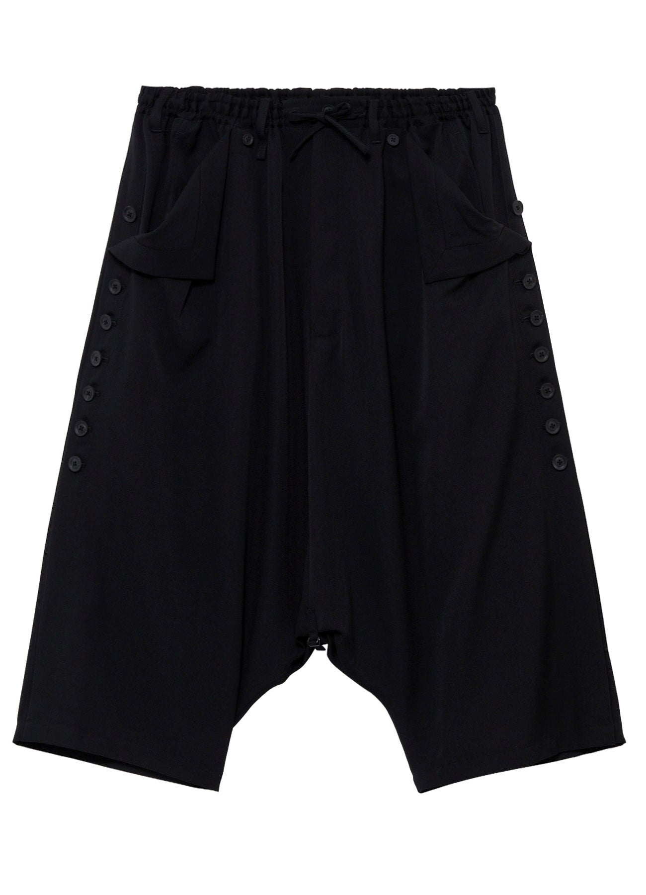 WOOL GABARDINE BIG SAROUEL PANTS