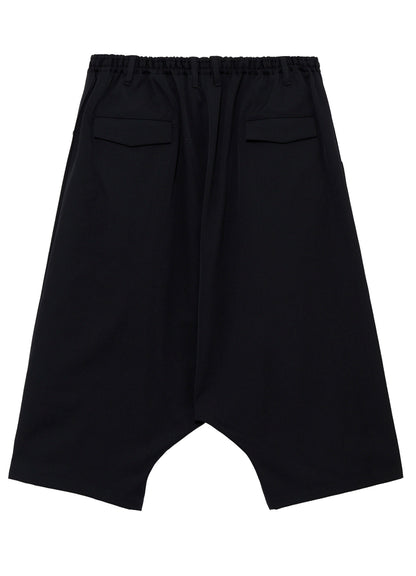 WOOL GABARDINE BIG SAROUEL PANTS
