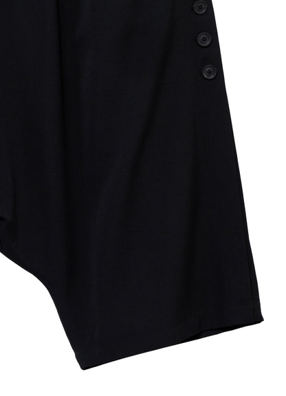 WOOL GABARDINE BIG SAROUEL PANTS